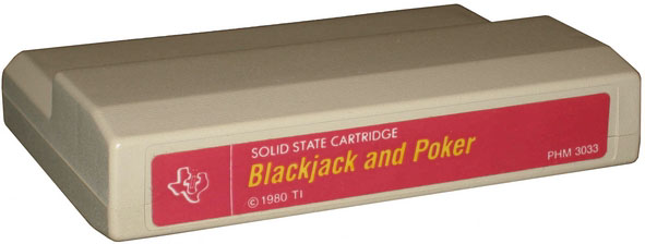 1983 Blackjack & Poker Cartridge