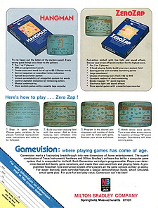Back of Gamevision Brochure