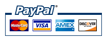 Master Card, Visa, AMEX, Discover, and PayPal accepted
