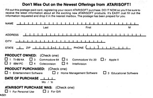 Atarisoft Mailer - Back Atarisoft Mailer - Back