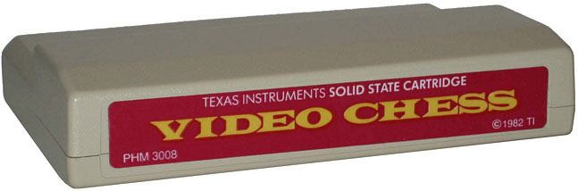 1983 Red Video Chess Cartridge