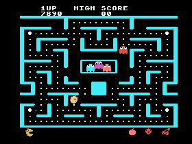 Ms. Pac-Man really has an appitite!