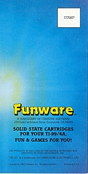 Back of Funware Catalog